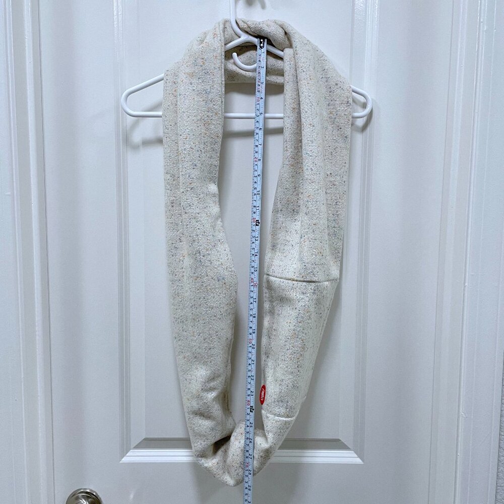 "Birthday Cake" Infinity Scarf in Ecru